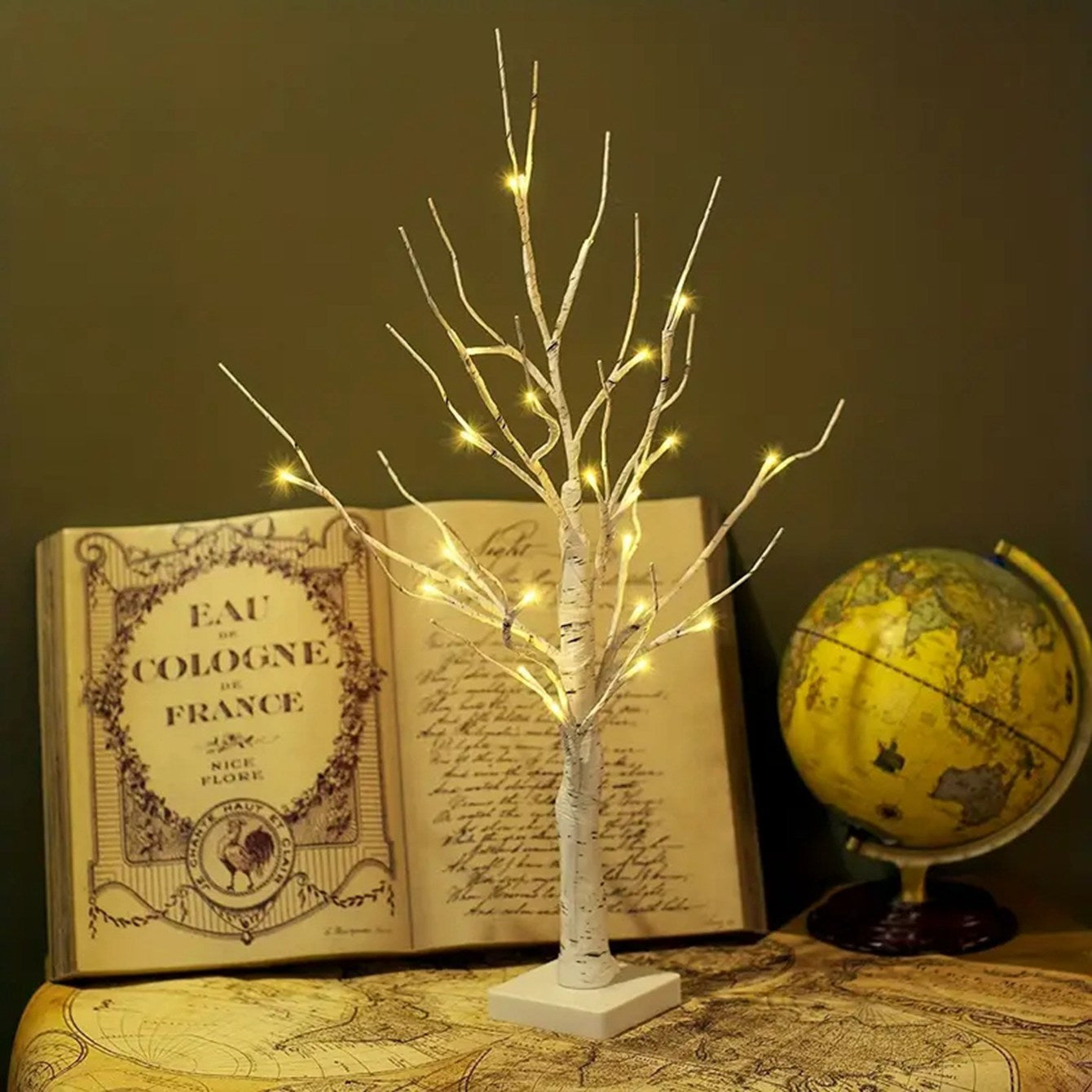 Luz LED Decorativa Árbol Abedul Blanco