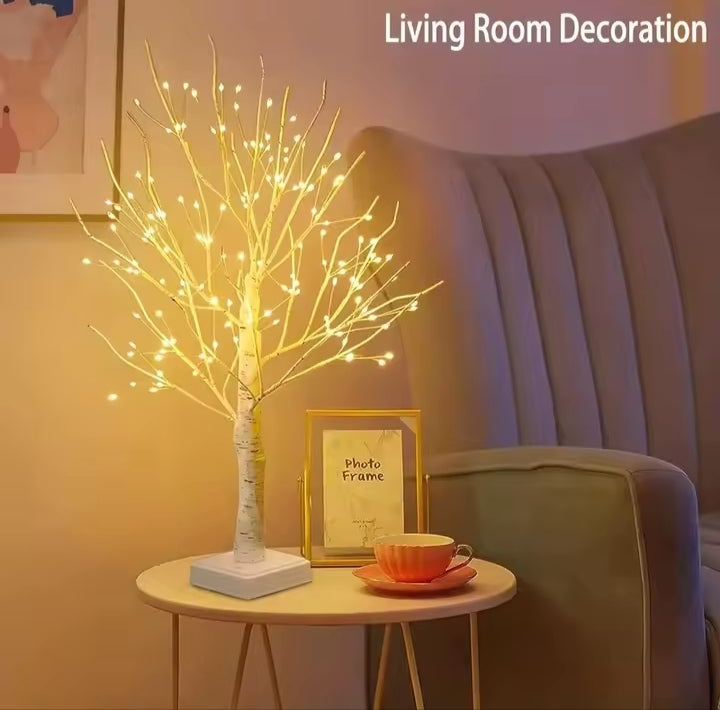 Luz LED Decorativa Árbol Abedul Blanco