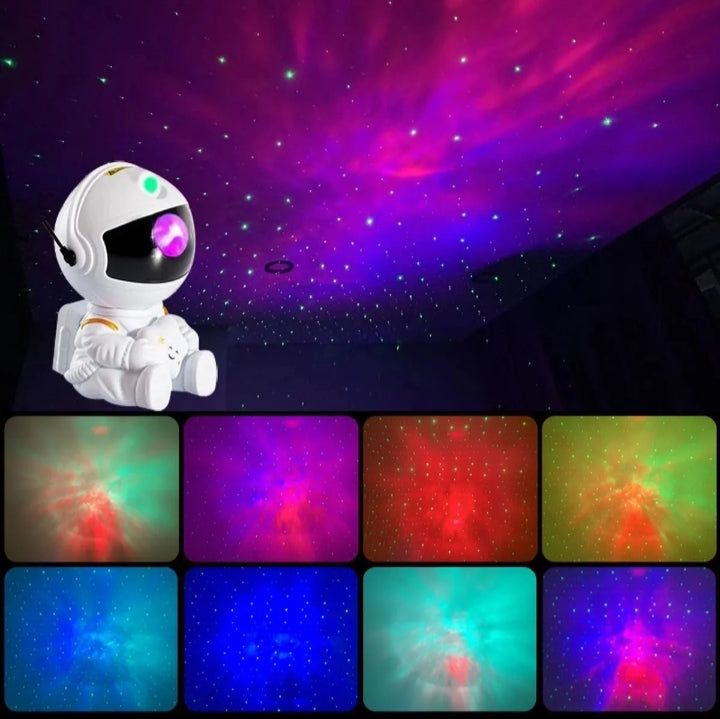 Proyector de astronauta galaxia